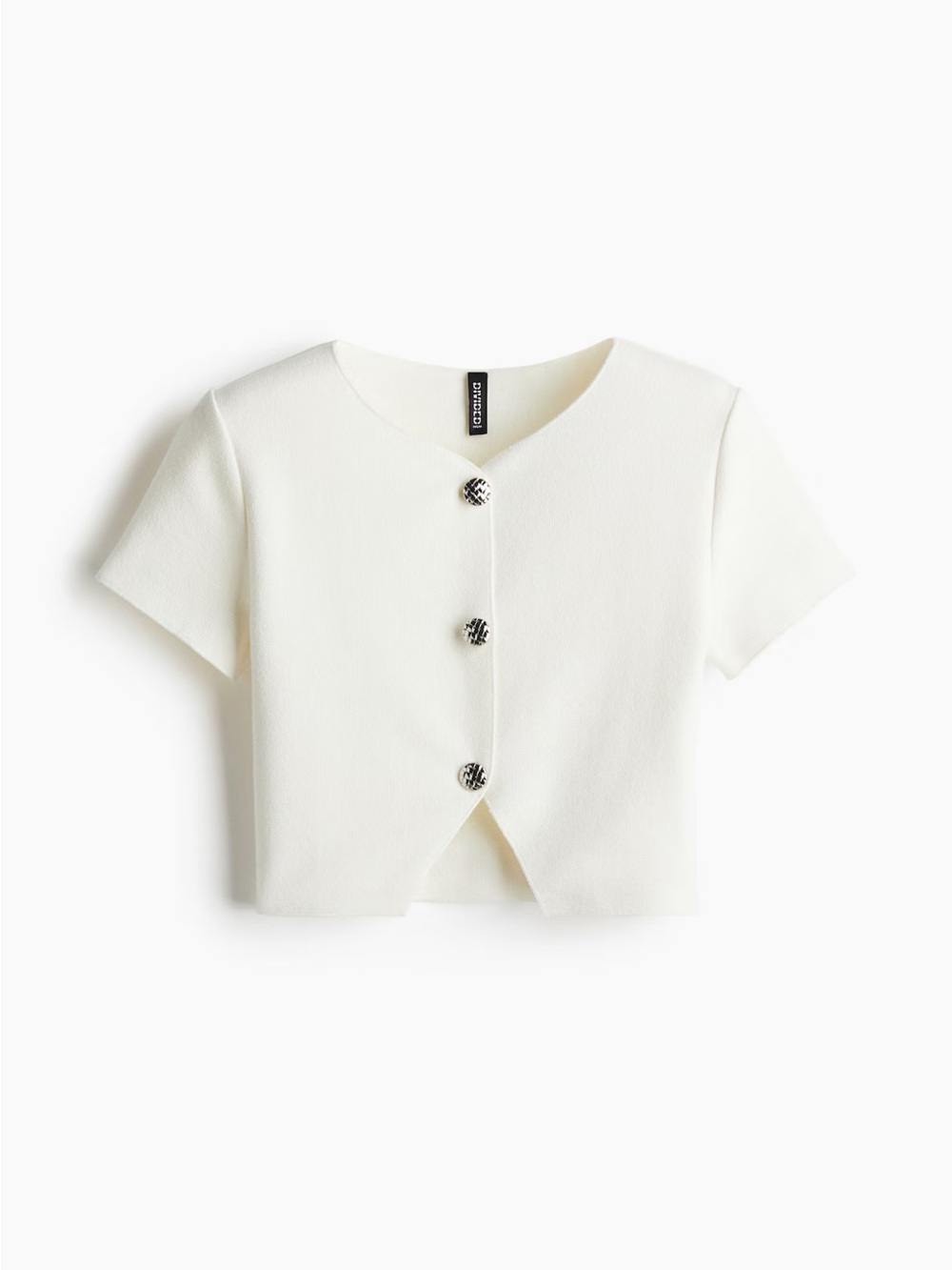 H&M Cream Knit Top with Branded Tag